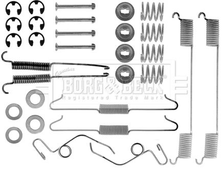 BORG & BECK Lisakomplekt, seisupiduriklotsid BBK6119